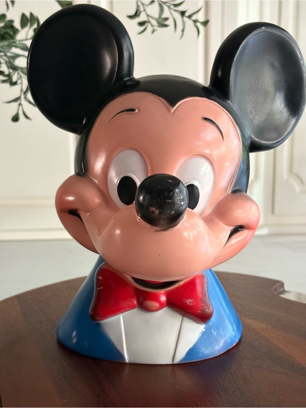 Vintage 1971 Mickey Mouse Coin Bank by Play Pal Plastics